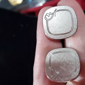 Swank Vintage Silvertone cufflinks